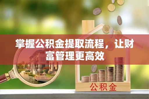 扶余掌握公积金提取流程，让财富管理更高效