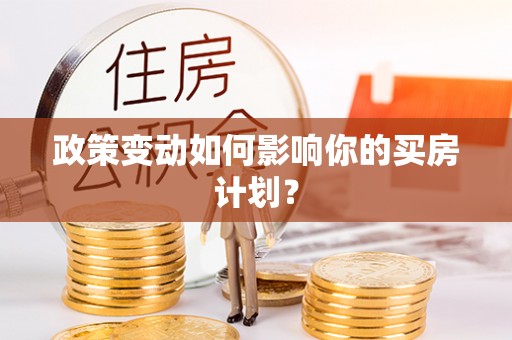 扶余政策变动如何影响你的买房计划？