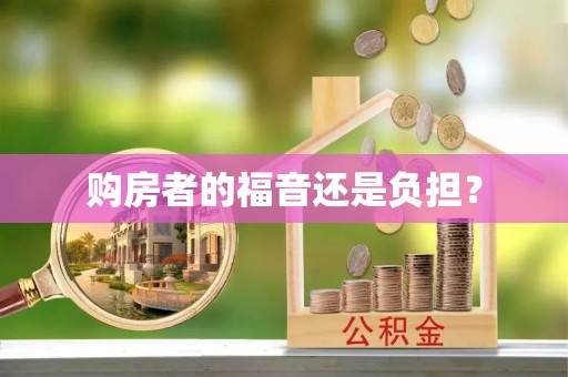 扶余购房者的福音还是负担？