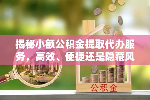 扶余揭秘小额公积金提取代办服务，高效、便捷还是隐藏风险？