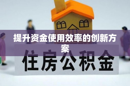 扶余提升资金使用效率的创新方案