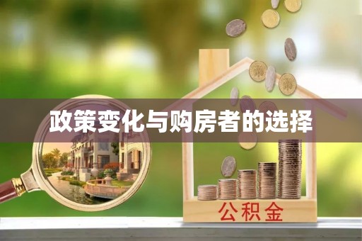 扶余政策变化与购房者的选择