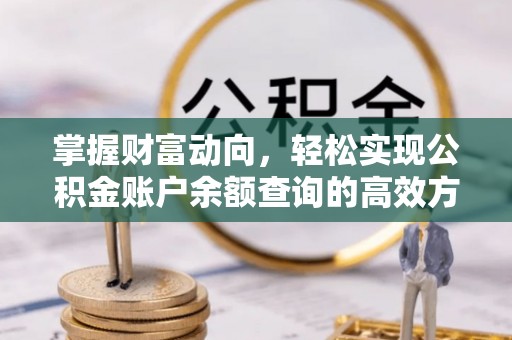扶余掌握财富动向，轻松实现公积金账户余额查询的高效方式
