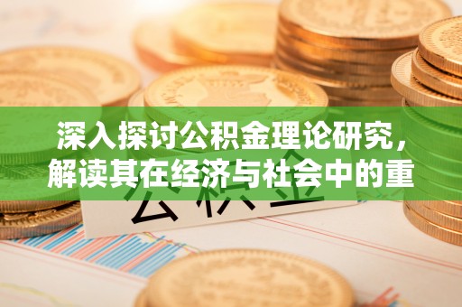 扶余深入探讨公积金理论研究，解读其在经济与社会中的重要角色