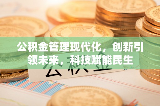 扶余公积金管理现代化，创新引领未来，科技赋能民生