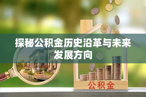 扶余探秘公积金历史沿革与未来发展方向