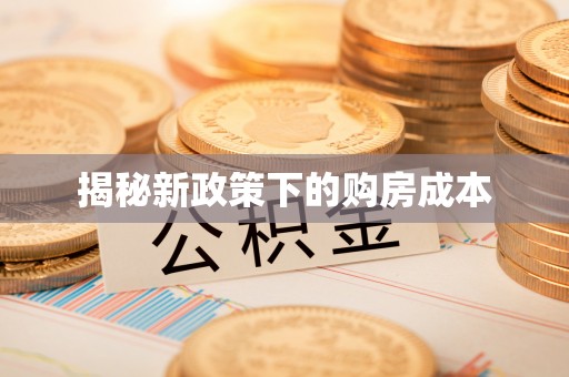 扶余揭秘新政策下的购房成本