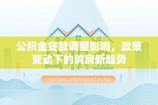 扶余公积金贷款调整影响，政策变动下的购房新趋势
