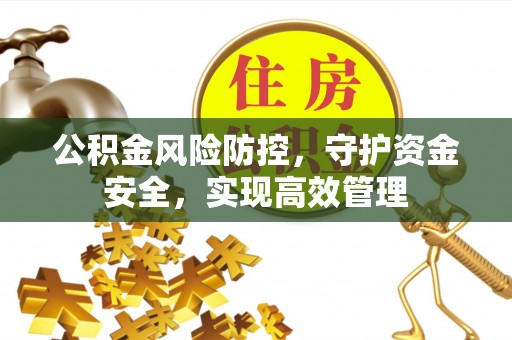 扶余公积金风险防控，守护资金安全，实现高效管理