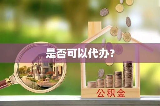 扶余是否可以代办？