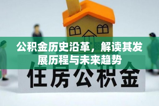 扶余公积金历史沿革，解读其发展历程与未来趋势