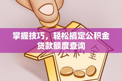 扶余掌握技巧，轻松搞定公积金贷款额度查询