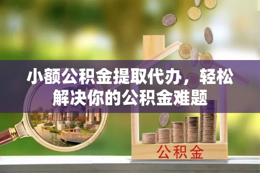 扶余小额公积金提取代办，轻松解决你的公积金难题
