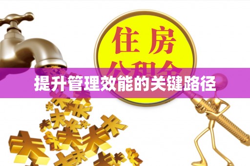 扶余提升管理效能的关键路径